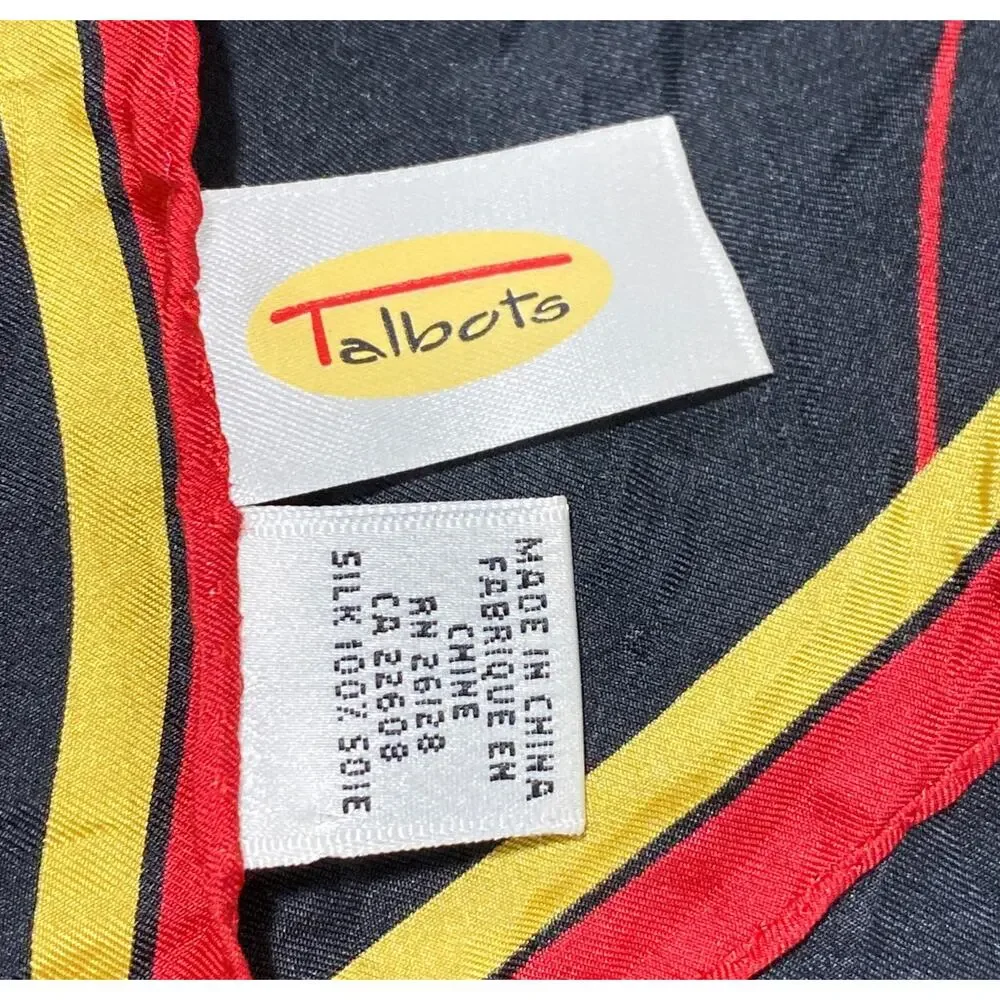 Vintage Talbots silk scarf 20